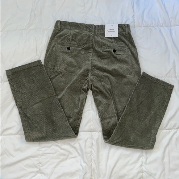 H&M Men's Green Corduroy Pants - Picture 5 of 6